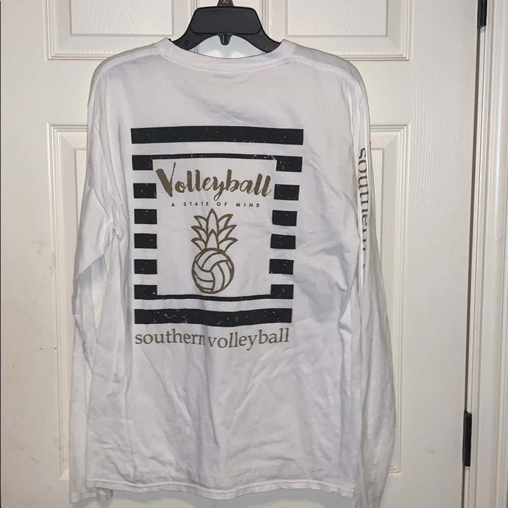 Southern volleyball white long sleve